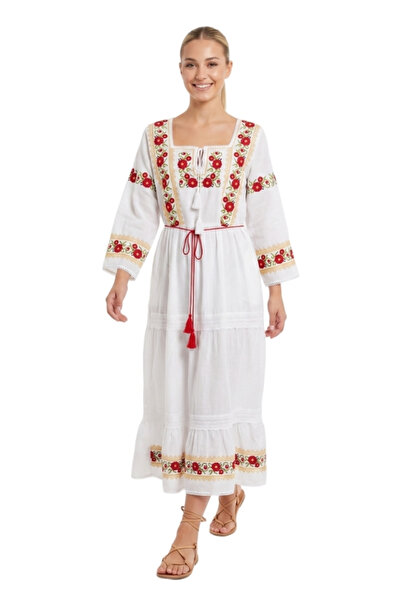 rody's forever IL26 women’s dress, white/green
