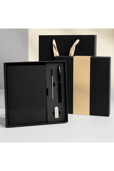 OricareFain A5 agenda Top Bottom Set , pen and USB stick, NEVERMORE, premium ...
