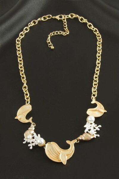 Generic Brand Yunus Mineli Metal Necklace - Yellow