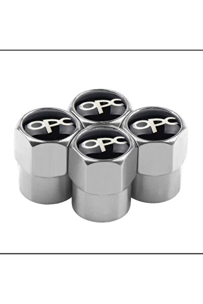 GARDENAUTO OPC OPEL LOGO غطاء ألومنيوم 4 قطع (فضي)