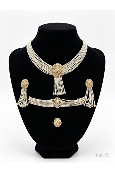 Abant Bijouterie Set - Gold-colored