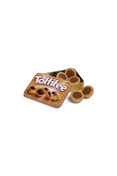 Erzi Toffifee din lemn într-o cutie metalică