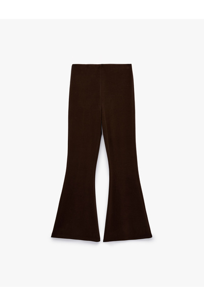 Koton Standard Waist Slim Fit Wide Spanish Leg Pants