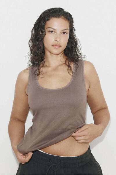 H&M Lace-trimmed vest top