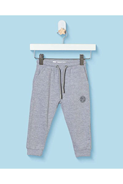 REDTAG Infant Boys Grey Basic Track Pants