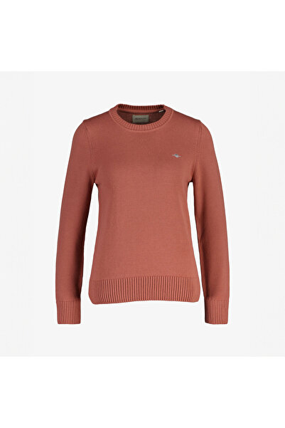 Gant Kadın Pembe Regular Fit Bisiklet Yaka Triko Kazak
