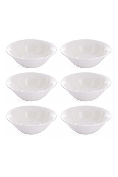 Dove 6-Piece Bowl Set White/Red 7inch