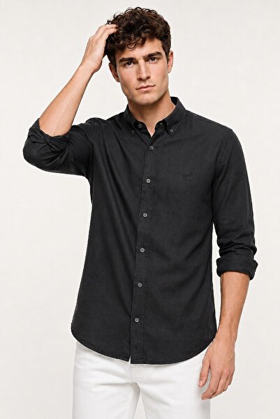 SMILE Tenerife Black 100% Linen Shirt