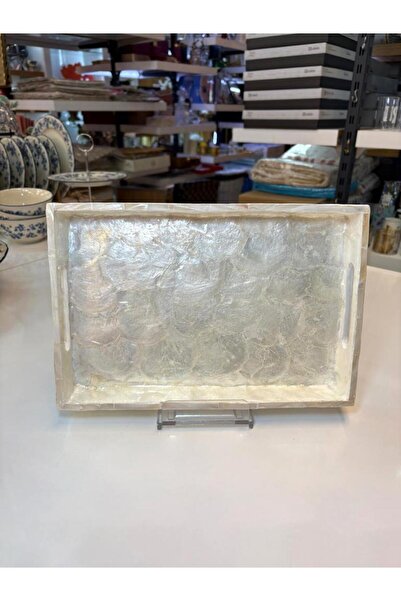 Sever KREM SEDEFLİ DİKDÖRTGEN TEPSİ 30X20CM