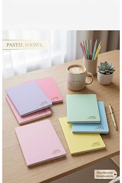 ALPA STORE Keskin A4 80 Yaprak Çizgili Pp Kapak Dikişli Pastel Show Defter 1 ...