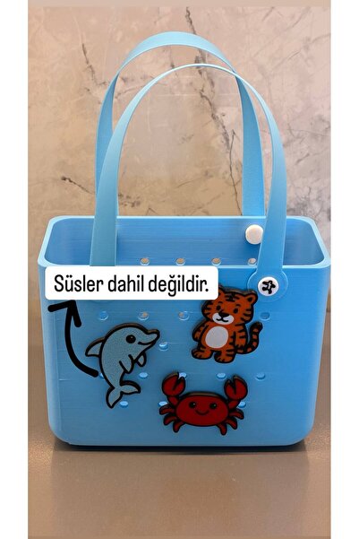 Edoka Tasarım 3D Bogg Tarzı Yazlık Çanta 15cm – Jibbitzler ile Kişiselleştiri...