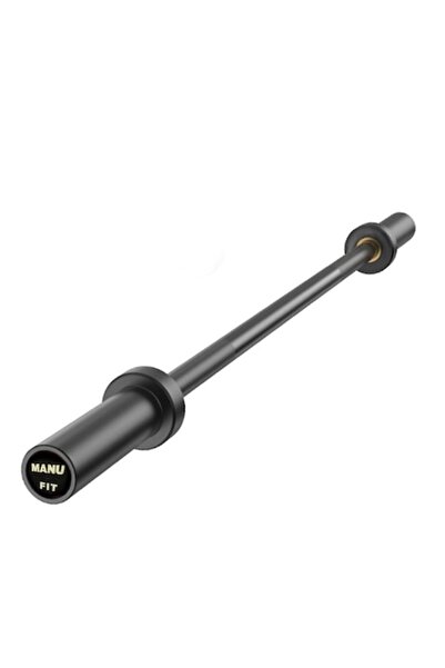 ManuFit Bară olimpică, lungime 2.2 m, diametru 50 mm, neagră, greutate maximă...