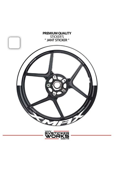 ARONA Yamaha Xmax Wheel Rim Strip – Half Rim Cover & Xmax Lettering Sticker Set