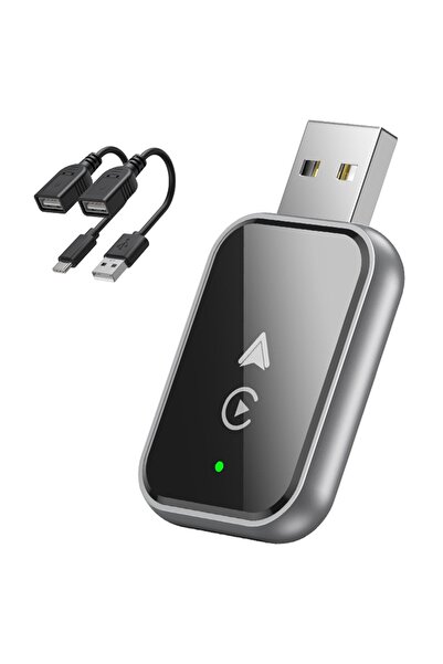 OEM 2 in 1 Wireless Carplay Android Auto Car Adapter Wired to Wireless Blueto...