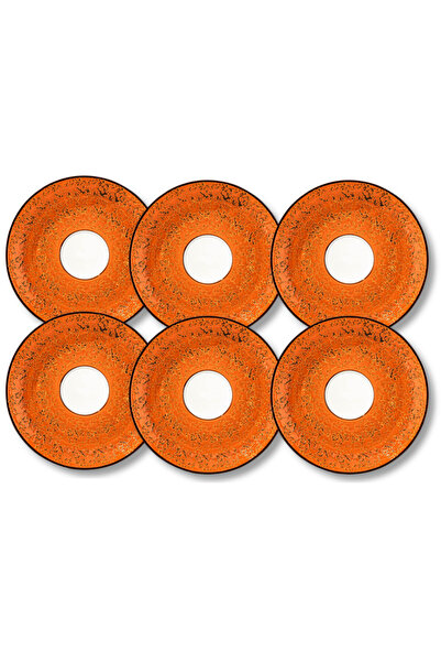 WILMAX ENGLAND Set 6x farfurioare ceașcă Wilmax ColorBoom, porțelan, Portocal...