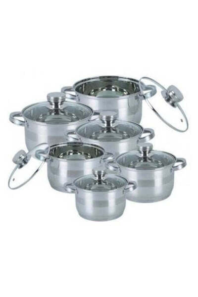 Bohmann Set oale din inox 12 piese + polonic CADOU, inclusiv inductie