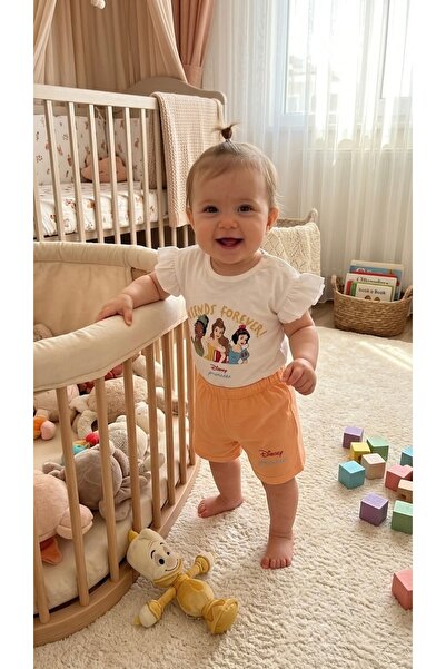 Minivo Kids Disney Princess Kız Bebek Şortlu Takım
