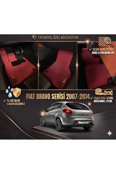 8D OTO PASPASI FİAT BRAVO SERİSİ 2007 - 2014 PREMİUM ARACA ÖZEL EVA PASPAS TA...