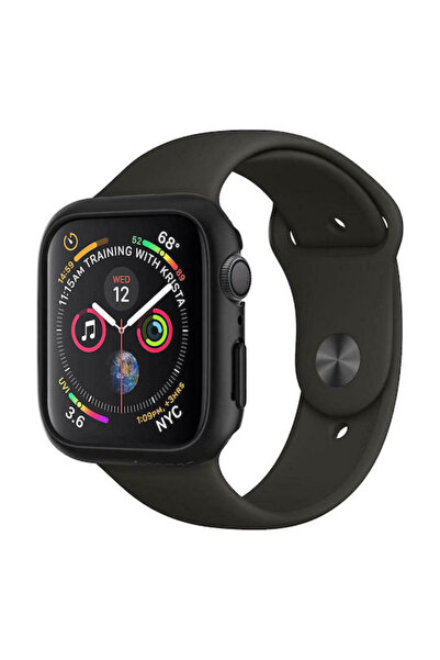 Spigen Λεπτή, εφαρμοστή πλαστική θήκη σε μαύρο χρώμα για Apple Watch 44mm