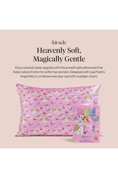 Kitsch Satin Pillowcase for Hair & Skin - Softer Than Silk Pillowcase for Hai...