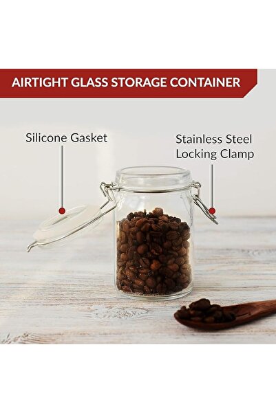 Generic Set of 4 Glass Mason Jars with Lids, 2 34oz Jars, 2 68oz Jars | Airti...