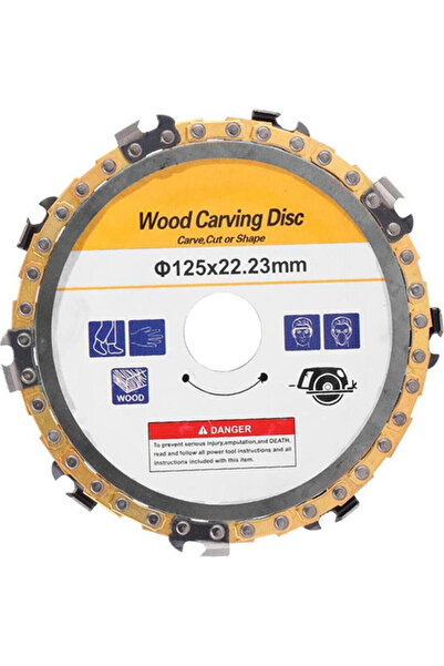 OEM Δίσκος κοπής και λείανσης ξύλου Φ125×22.23mm με 9 λεπίδες
