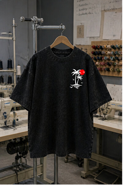 HOFFNUNG Unisex Oversize Vintage Washed Street Style Street Fashion Cotton Co...