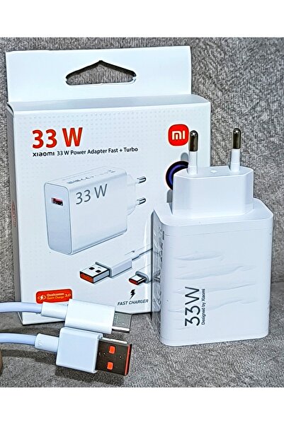 Kotenart Xiaomi 33W Turbo Şarj Aleti Redmi Note 13 12 12S 11 11S Uyumlu Type-...