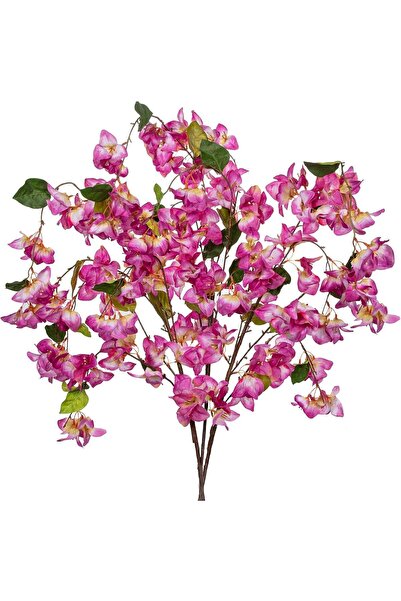OEM Flori artificiale, ramuri decorative de bugainvillea, 3 bucăți, 120cm, roz