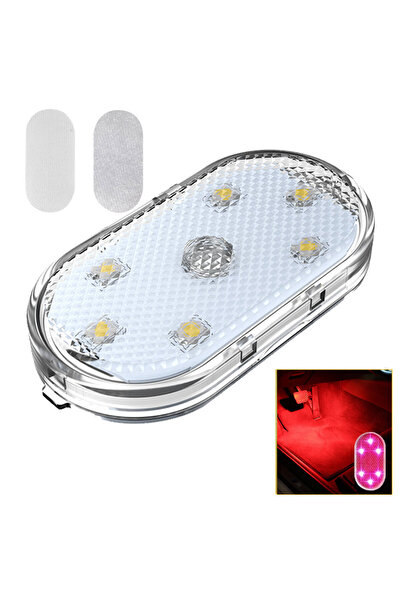 Choice Red 1pc Touch Sensor USB LED Interior light LED Lamp Car Ceiling Lamp ...