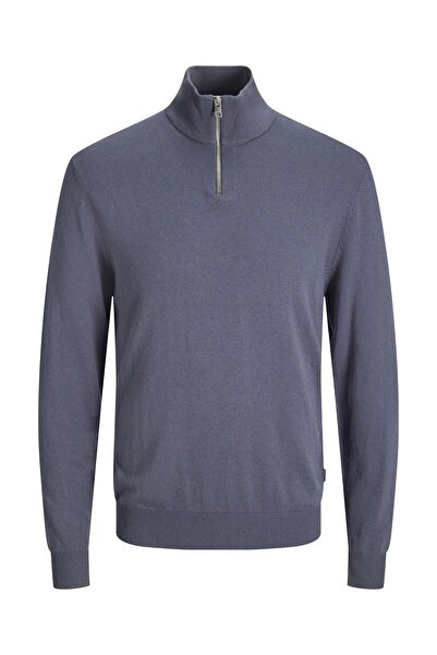 Jack & Jones Strickjacke mit Viertelreißverschluss Einfarbig Strickjacke mit ...
