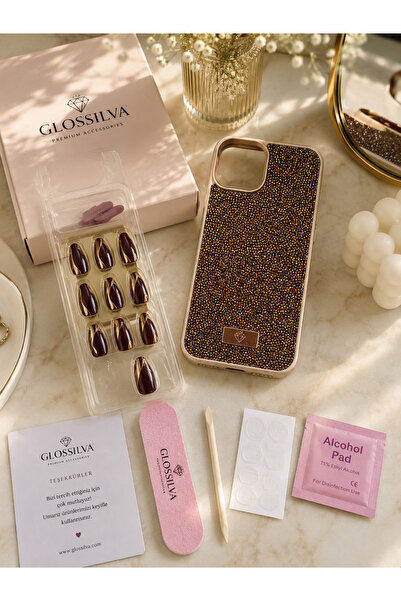 Glossilva Wild Serisi Premium Takma Tırnak & Iphone 17 Pro Max Uyumlu Premium...