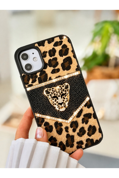 Go Aksesuar Iphone 11 Uyumlu ELMAS Tasarımlı Kaplan Taşlı Işıltılı Parlak Pır...