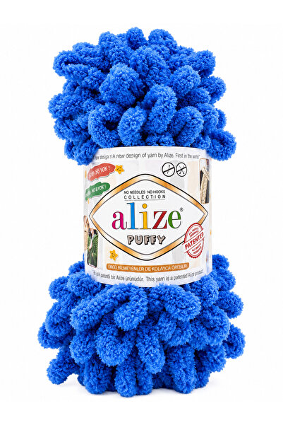 Alize PUFFY 141 - ALBASTRU - fir de tricotat si crosetat
