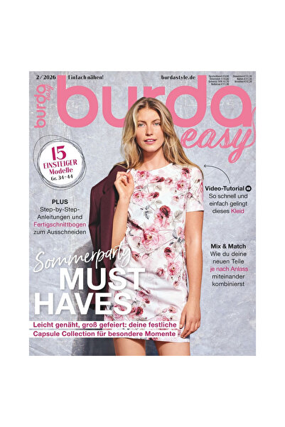 Burda Style Easy Magazine 02/2026 published in German
