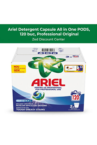 Ariel Capsule de detergent All in 1 PODS, 120 buc, Professional Original