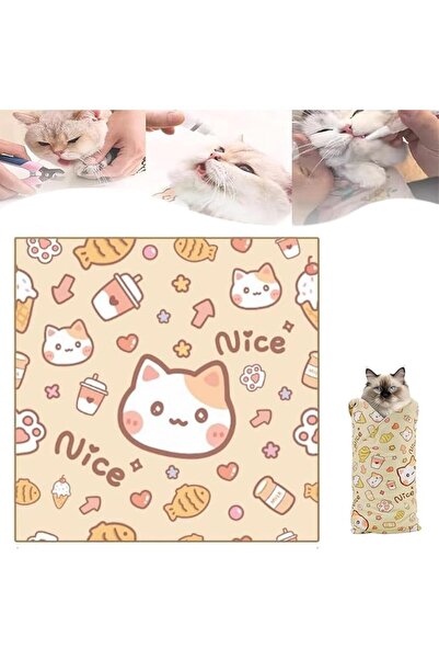 LinJie Cat Wrap，Cat Restraint Wrap For Nail Clipping And Grooming, Adjustable...