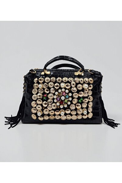 Ega ayakkabı Women's Imported Designer Stone-Studded Bag