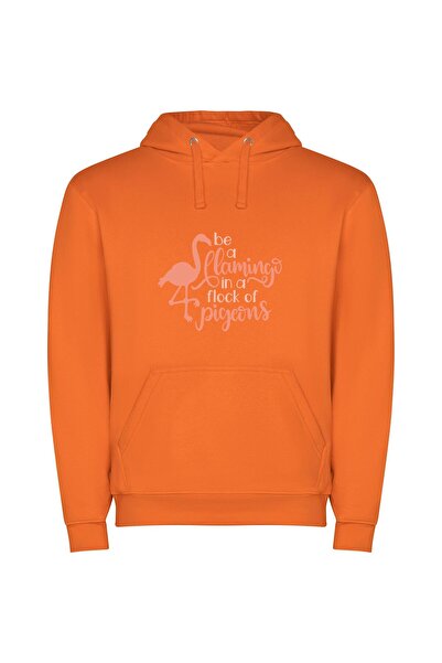 iLovePrints Flock's Fabulous Flamingo Phenomenon Φούτερ με κουκούλα σε χρώμα ...