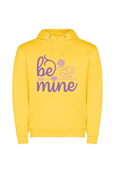 iLovePrints Romantic Mine: Love's Arrow Φούτερ με κουκούλα σε χρώμα Κίτρινο