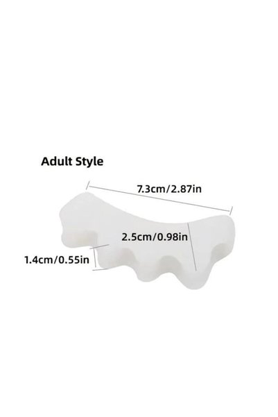 Pisicik Roller Toe 5 Finger Separating Silicone Bunion Protector Finger Separator Night Splint 1 Pair