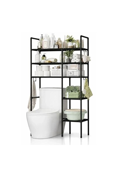 Generic Brand Raft organizator pentru toaleta, 5 polite, cadru metalic, supor...