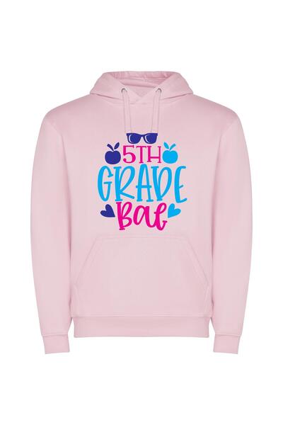 iLovePrints Glamorous 5th Grade Hangout Φούτερ με κουκούλα σε χρώμα Ροζ