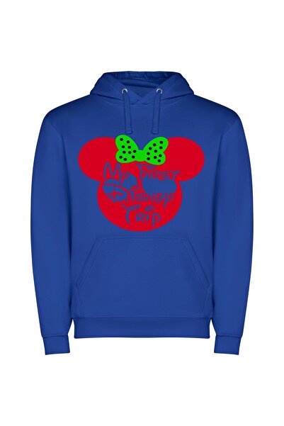 iLovePrints Disney Magic Awaits Φούτερ με κουκούλα σε χρώμα Μπλε
