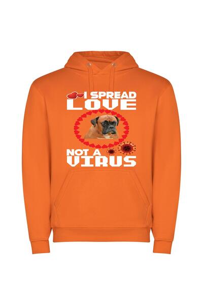 iLovePrints Boxer Love: Chronicles Φούτερ με κουκούλα σε χρώμα Πορτοκαλί