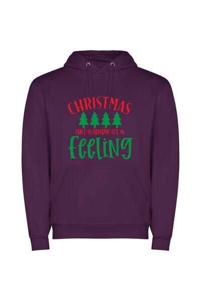 iLovePrints Magical Festive Emotions Φούτερ με κουκούλα σε χρώμα Μωβ
