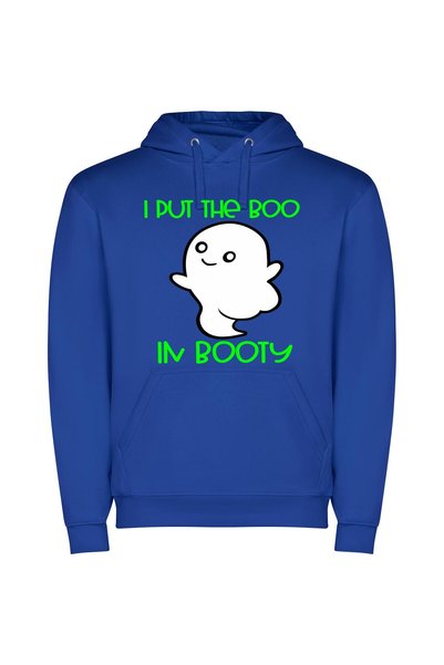 iLovePrints Boo-tiful Ghostly Haunts Φούτερ με κουκούλα σε χρώμα Μπλε
