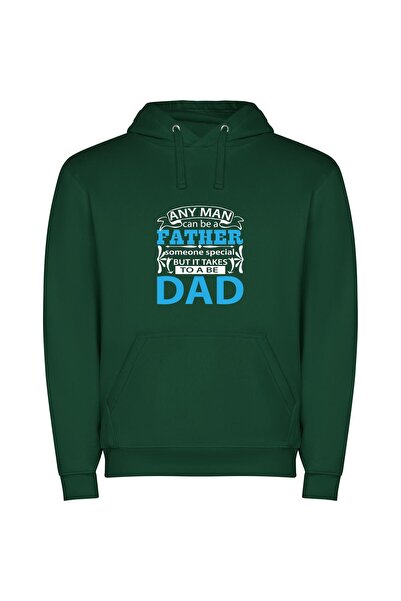 iLovePrints Super Dad Φούτερ με κουκούλα σε χρώμα Πράσινο