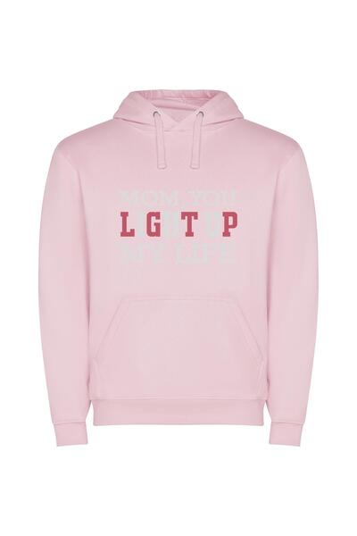 iLovePrints Mom's Radiant Glow Φούτερ με κουκούλα σε χρώμα Ροζ