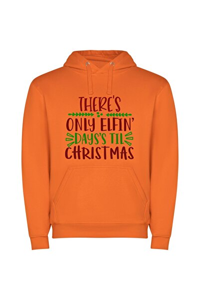 iLovePrints Brillig Elves' Countdown: Inspired Φούτερ με κουκούλα σε χρώμα Πο...